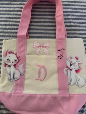 Disney Marie from Aristocats Double Sided Custom Made Mini Tote Bag
